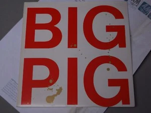 Big Pig:   Hungry Town  WHITE SLEEVE  7"   Mint Unplayed + PRESS RELEASE - Picture 1 of 4
