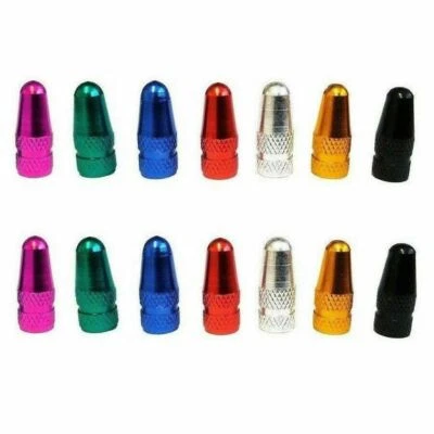 TAPPI COPRI VALVOLA PRESTA CAMERA D'ARIA BICI BICICLETTA UOMO DONNA MTB COLORATI