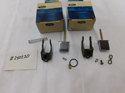 NOS OEM Ford 1969 1970 Galaxie 500 Door Handle Button Kit Pair XL LTD 2 Door - Image 1 of 4