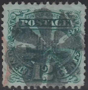 USA Scott #117 12ct 1869 Pictórico Usado XF Elegante Cancelar - Imagen 1 de 2