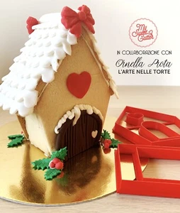 Casetta Pan Di Zenzero Cookie Cutter Formine Biscotti Natale Casa Con Dettagli - Picture 1 of 1
