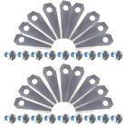 Durable and rust free blades for Bosch Indego robot lawn mower (1 00 mm)