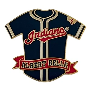 Vintage Albert Belle Cleveland Baseball Jersey Lapel Hat Pin Limited Edition - Picture 1 of 9