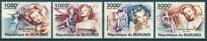 Burundi 2011 MNH Marilyn Monroe Stamps Celebrities Actresses Movies Film 4v Set - Picture 1 of 1