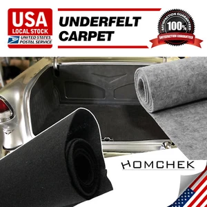 Black/Gray Underfelt Carpet for Speaker,Sub Box Carpet Felt Liner Upholstery - Picture 1 of 23