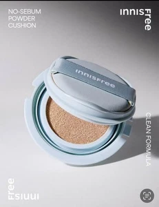 Innisfree No Sebum Powder Cushion 21N Vanilla Refill 100% Authentic - Picture 1 of 3