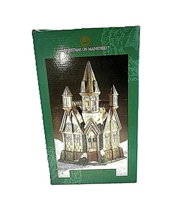 Weihnachten auf der Hauptstraße Porzellan beleuchtetes Dorfgebäude - Bild 1 von 11