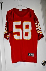 NFL Men's Kansas City Chiefs Derrick Thomas Red Starter Brand Jersey 48/ /L - Picture 1 of 4