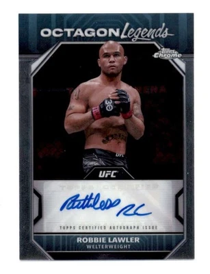 ROBBIE LAWLER 2004 TOPPS CHROME UFC OCTAGON LEGENDS AUTOGRAPH AUTO BF9179 - Image 1 of 2