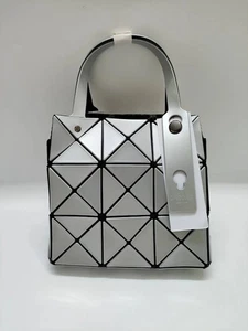 BAO BAO ISSEY MIYAKE Silver Lucent Mini Tote Bag Handbag Outlet Products NWT - Picture 1 of 6