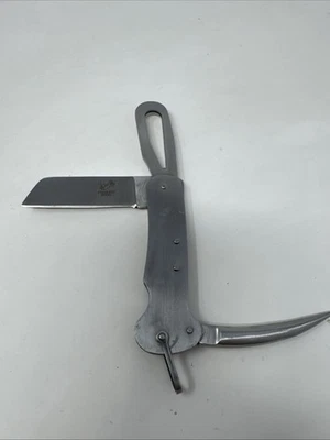 Cuchillo de aparejo de acero inoxidable, 3 elementos, 3,5" de longitud Foto 1 de 4