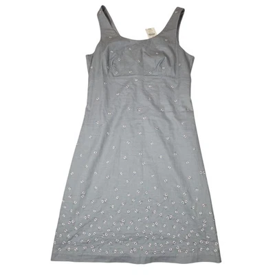 J.Crew Factory Embroidered Cotton Size 4  NWT Floral Cottagecore Feminine Dress - Image 1 of 4