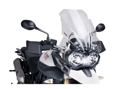 Puig Touring Screen Windshield Black for Triumph Tiger 800 XRX Low (17) - Image 1 of 4