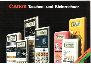 CANON / Taschen-und Kleinrechner 1982 / Werbe-Heft geklammert - Bild 1 von 2