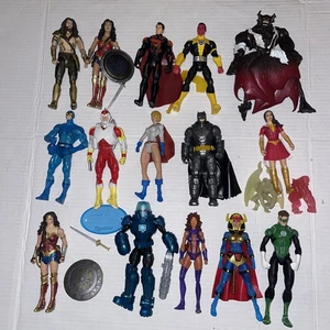 DC CLASSICS UNIVERSE DCUC MATTEL ADAM STRANGE STARFIRE BLUE BEETLE FIGURE LOT 15 - Picture 1 of 5