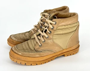 Scarpe Kinney Vintage Colorado Stivali da Lavoro Pelle Marrone Uomo 10 Escursionismo Alpinista - Foto 1 di 11