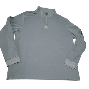 Rhone Pullover Mens XL Blue Quarter Zip Cashmere Silk Blend Lightweight Sweater - Picture 1 of 13