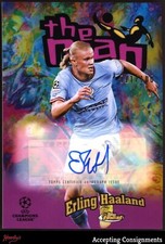 2022-23 Finest UEFA The Man Autographs #FTM1 Erling Haaland AUTO /100 MANCHESTER