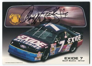 Geoff Bodine Signed 3D 5x7 Inch Photo NASCAR Racing Race Car Driver - Picture 1 of 2
