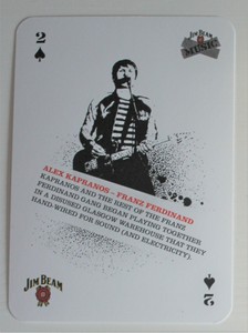 Alex Kapranos - Franz Ferdinand Jim Beam Music Idol Collector's Playing Card 2S