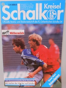 FC Schalke 04 vs. 1. FC Kaiserslautern Programm Schalker Kreisel 16.05.1992 - Bild 1 von 3