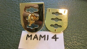 DeLuxe LATCH mami 4 OTTONE placcato oro CHIUSURA REGOLABILE pelle artigianale NUOVO - Foto 1 di 9