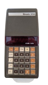 Vintage Litronix Model 2250 Slide Rule  Calculator, 3 AA batteries