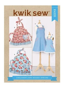 Kwik Sew K4335 Misses, Children Aprons Childrens & Misses Sizes S,M L - Picture 1 of 3