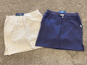 NWT Abercrombie Kids Girls Soft Fleece Skirts Built In Shorts Skort Set 13 14 - Picture 1 of 1