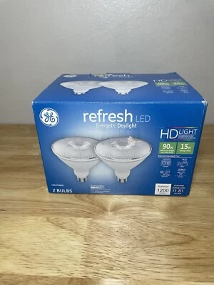 (2 Bulbs) GE Lighting refresh LED Outdoor Floodlight, Daylight, PAR38, 15 watt! - Image 1 of 4