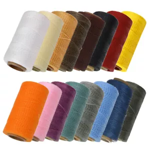 260m Leatherware Repair Waxed Threads 0.8mm Upholstery Sewing For Shoes Luggage - Picture 1 of 28