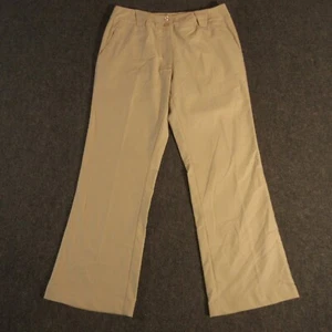 Nike Dri-Fit Pants Womens 10 Bootcut Beige Chino Pocket Casual  Cotton Blend - Picture 1 of 12