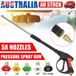 High Pressure Washer Gun 4000PSI Watering Cleaner Nozzles Wand Lance + 5 Nozzles - Picture 1 of 12