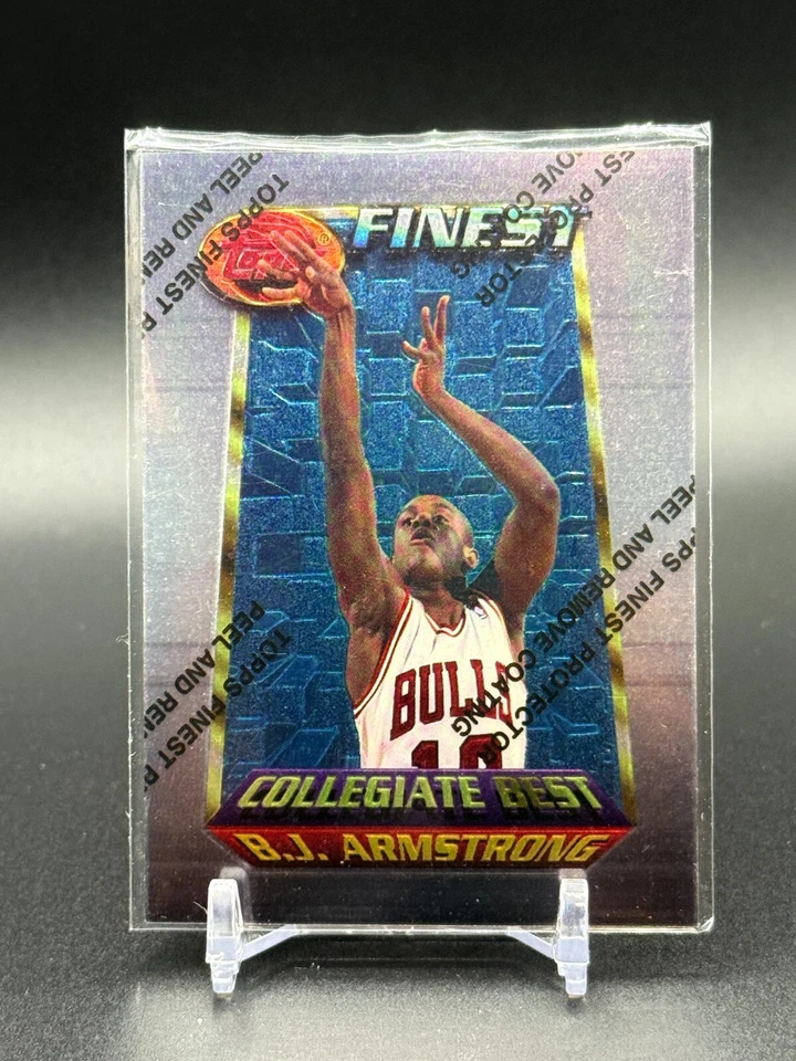 1994-95 Topps Finest - B.J. Armstrong #252 WITH PROTECTOR FILM - Image 1 of 2