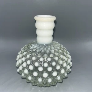 Vintage Anchor Hocking Moonstone Hobnail Perfume Bottle No Stopper - Picture 1 of 4