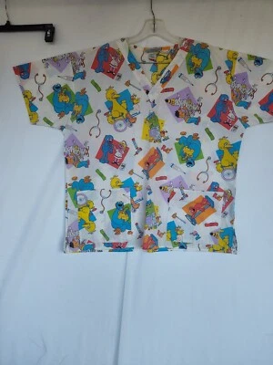 Sesame Street Scrub Top XL - Image 1 of 4