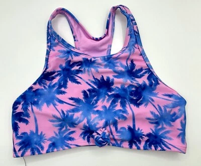 Tankini atlético Art Class para niñas talla L 10-12 púrpura rosa nudo de palmeras Foto 1 de 4