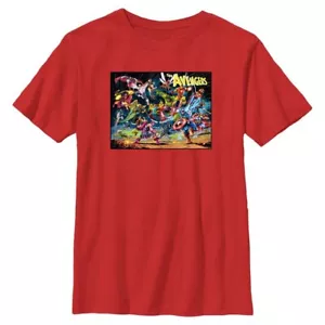 Boy's Marvel Avengers Classic The Avengers 60th Cover T-Shirt - Picture 1 of 2