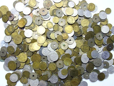 France - Old Centimes & Francs 1917-1945 - Bundle WW2 LOT - BIG Set of 100 Coins - Image 1 of 4