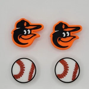 MLB Baltimore Orioles Equipo de Béisbol Para Crocs Zapatos Dijes - 4 Piezas - Imagen 1 de 1