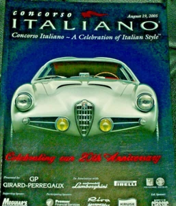 CONCORSO ITALIANO 2005 PROGRAMME LAMBORGHINI FERRUCCIO MIURA ALFA ROMEO STORY 8C - Picture 1 of 8