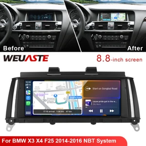 8.8'' Car Linux Screen Stereo Media Player For BMW X3 X4 F25 2014-16 NBT System - Picture 1 of 12