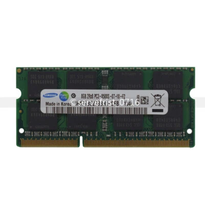 Samsung Original 16GB 2x8GB PC3-8500s DDR3-1066MHz 204Pin SODIMM Laptop Ram New - Image 1 of 4