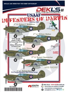 1/72 DEKLS ; Curtiss P-40E WARHAWK USAAF DEFENDERS OF DARWIN 33rd Pursuit Sqn - Foto 1 di 7