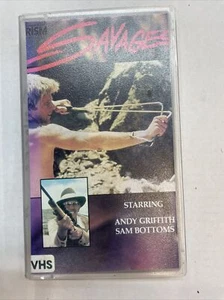 SAVAGES (1974) VHS ANDY GRIFFITH,SAM BOTTOMS,NOAH BEERY JR. PRISM VIDEO amazing - Picture 1 of 5