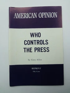 Folleto de opinión americana quién controla la prensa - reimpresión de Gary Allen - Imagen 1 de 6