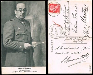 España - Guerra Civil - Tropas Italianas - 1937 - Postal Patriótica "General ... - Imagen 1 de 1