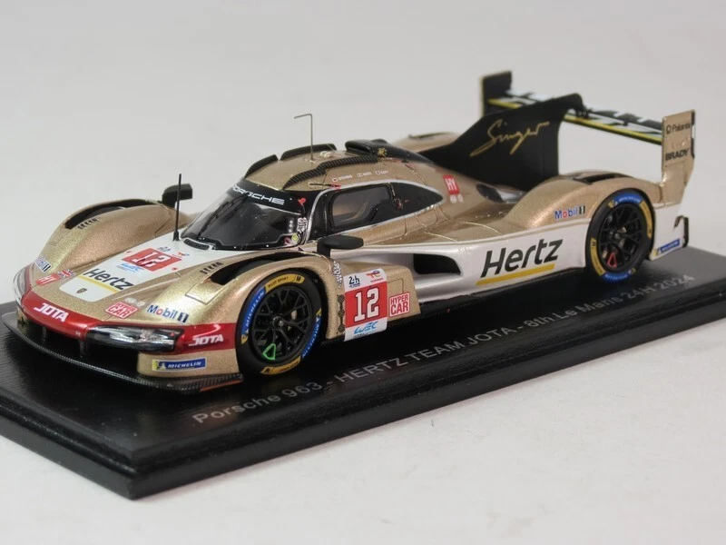 1/43 PORSCHE 963 HERTZ TEAM JOTA #12 8TH LE MANS 2024 SPARK S9118