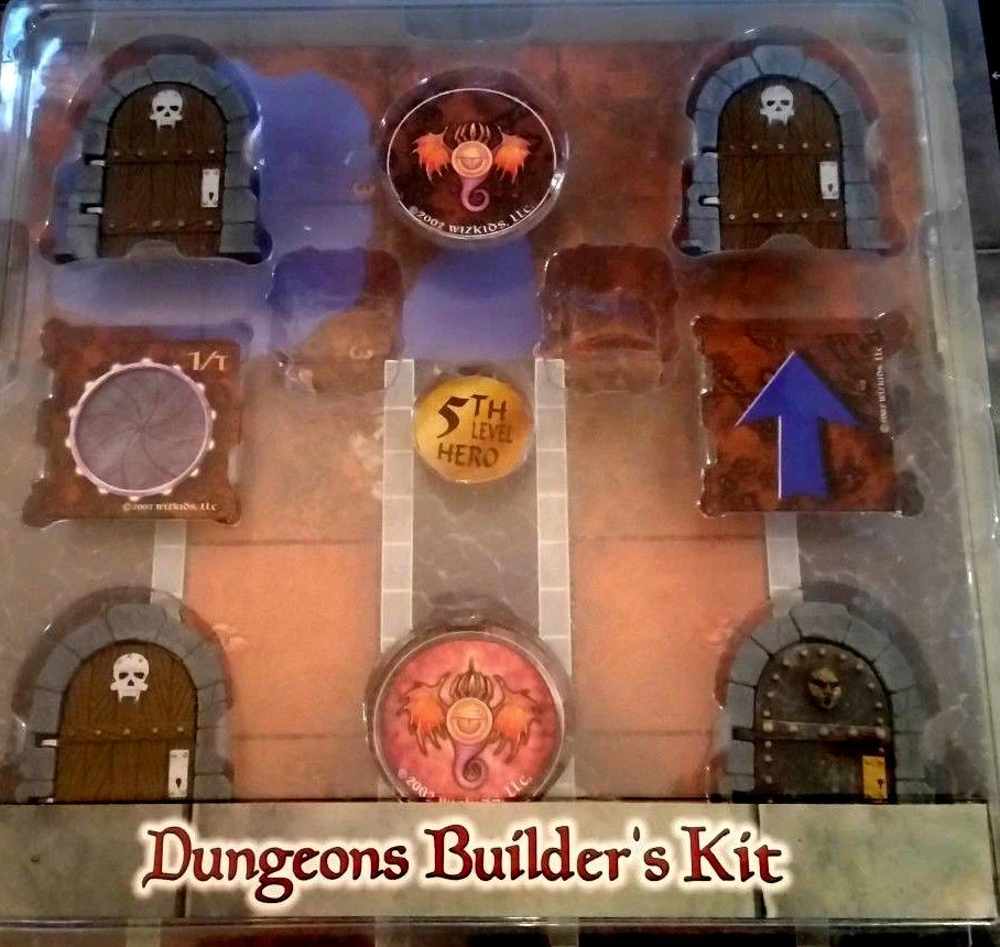 2002 Mage Knight 3d Dungeons Builder's Kit Min 5th Level WizKids