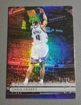 2022-23 PHOTOGENIC #82 BASE 04/99 JERSEY NUMBER 1/1 CHRIS WEBBER JF - Image 1 of 2